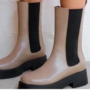 Billini Addie Latte Heeled Boots sizes 8 and 10